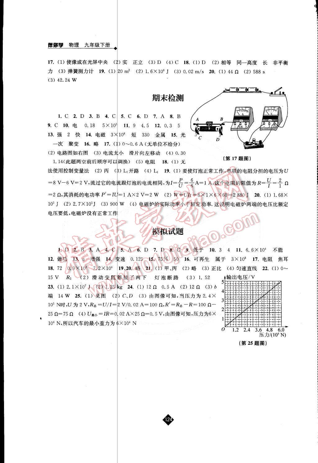 2015年伴你学九年级物理下册苏科版 第8页