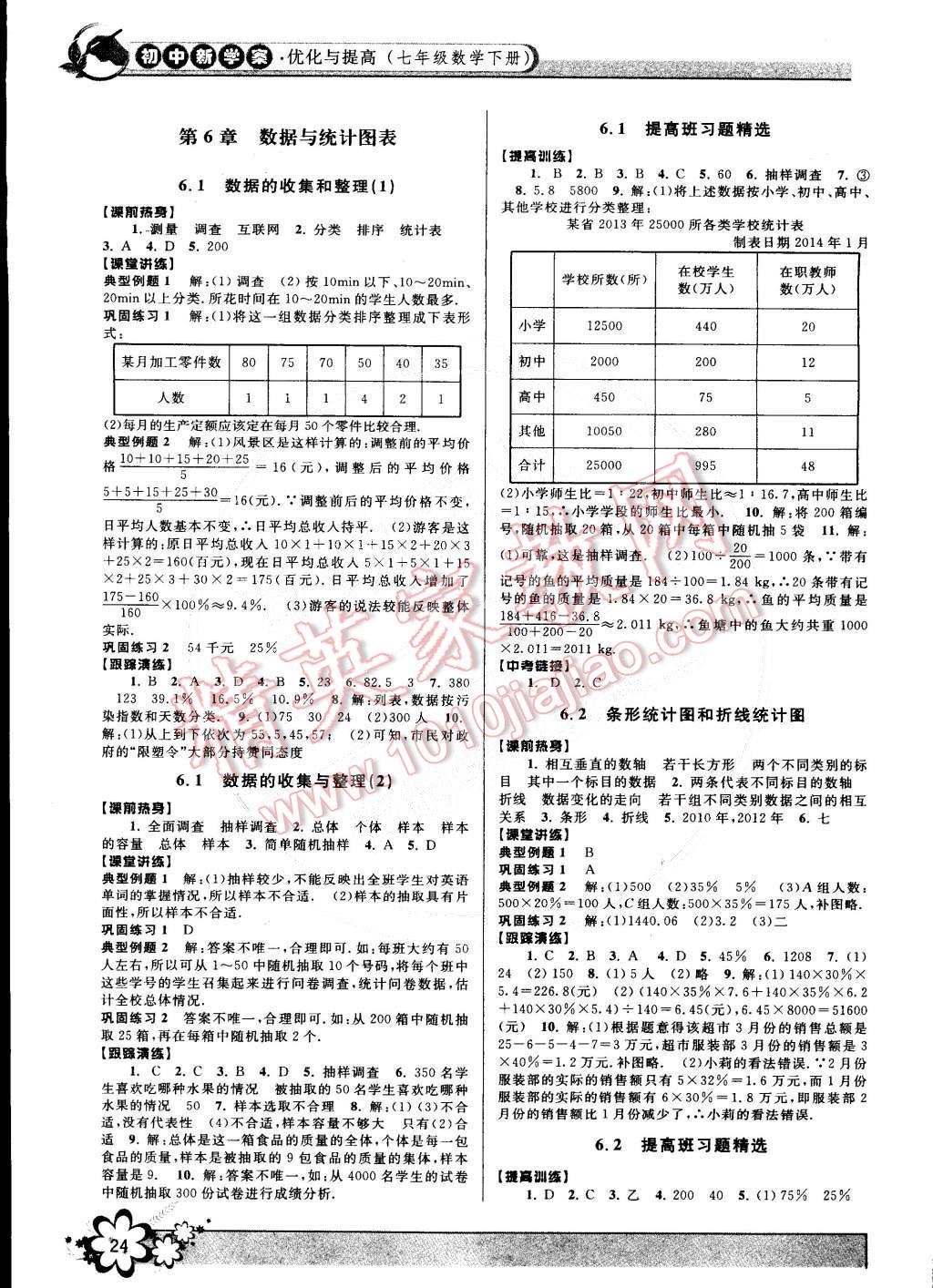 2015年初中新學案優(yōu)化與提高七年級數(shù)學下冊浙教版 第24頁