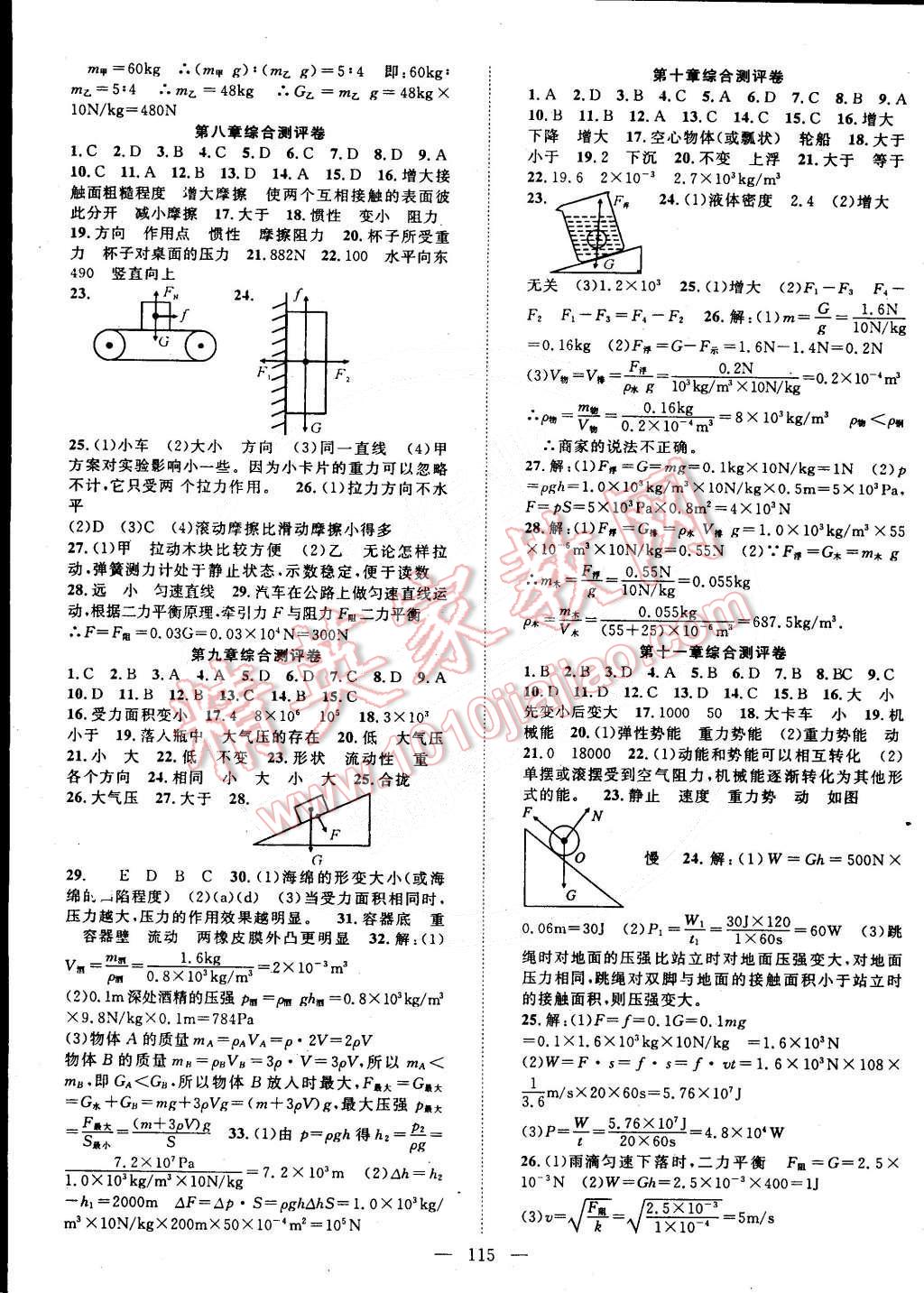 2015年名師學(xué)案八年級(jí)物理下冊(cè)人教版 第7頁