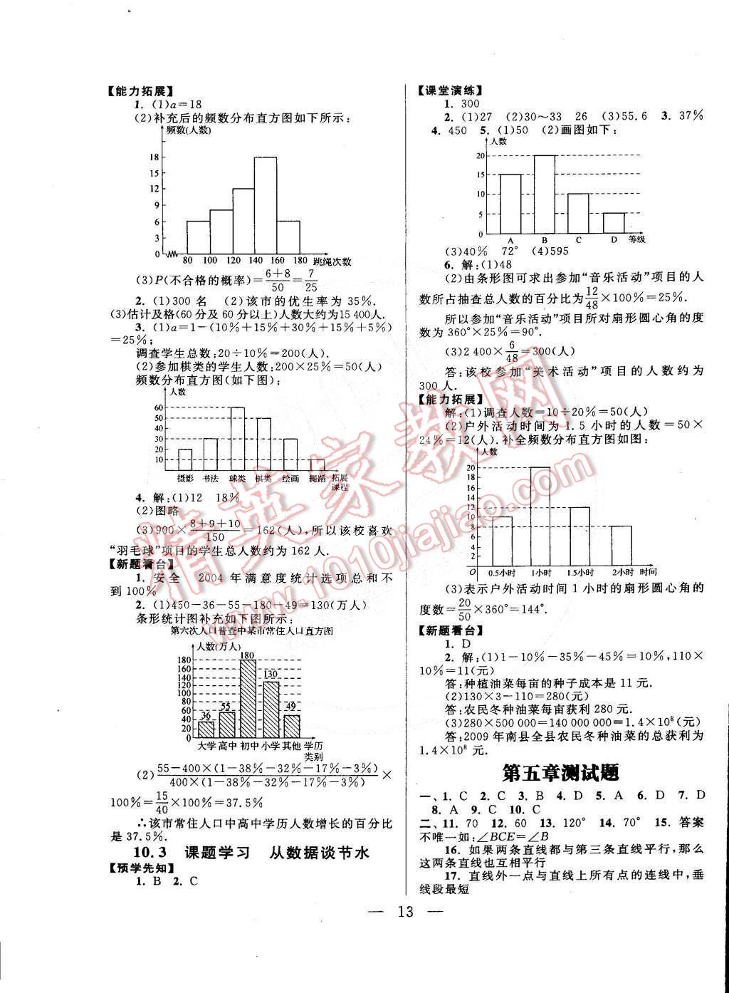 2015年啟東黃岡作業(yè)本七年級語文下冊江蘇版 第13頁