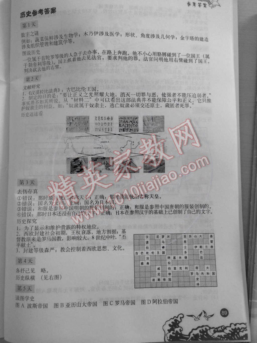 2015年學生寒假實踐手冊八年級文科綜合 第7頁