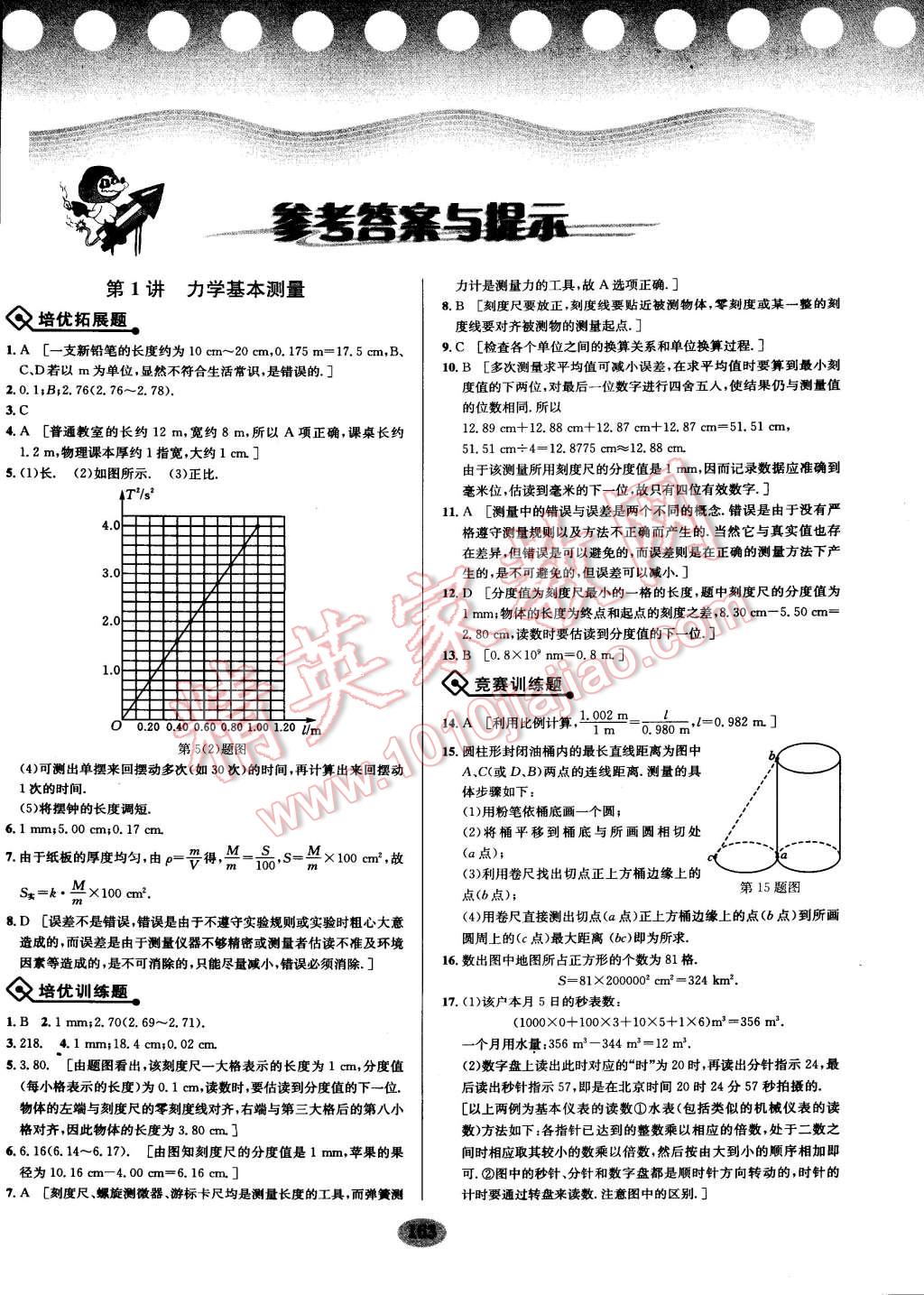 2014年物理培优竞赛超级课堂八年级 第1页