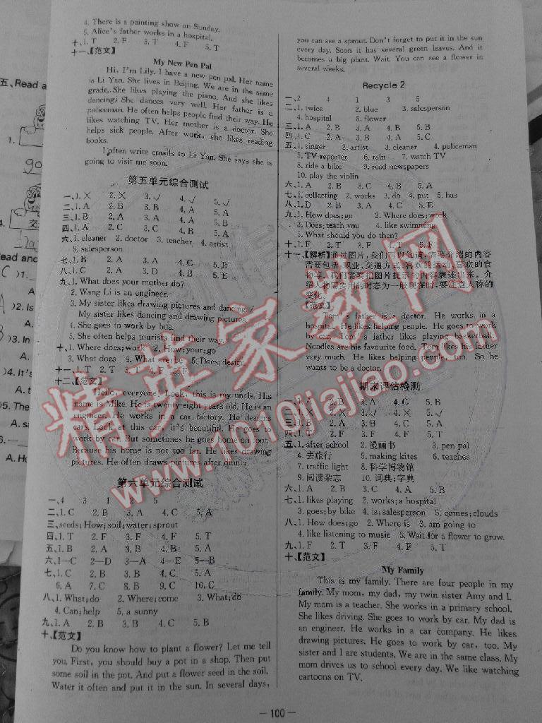 世紀(jì)金榜金榜小博士六年級英語上冊 第8頁