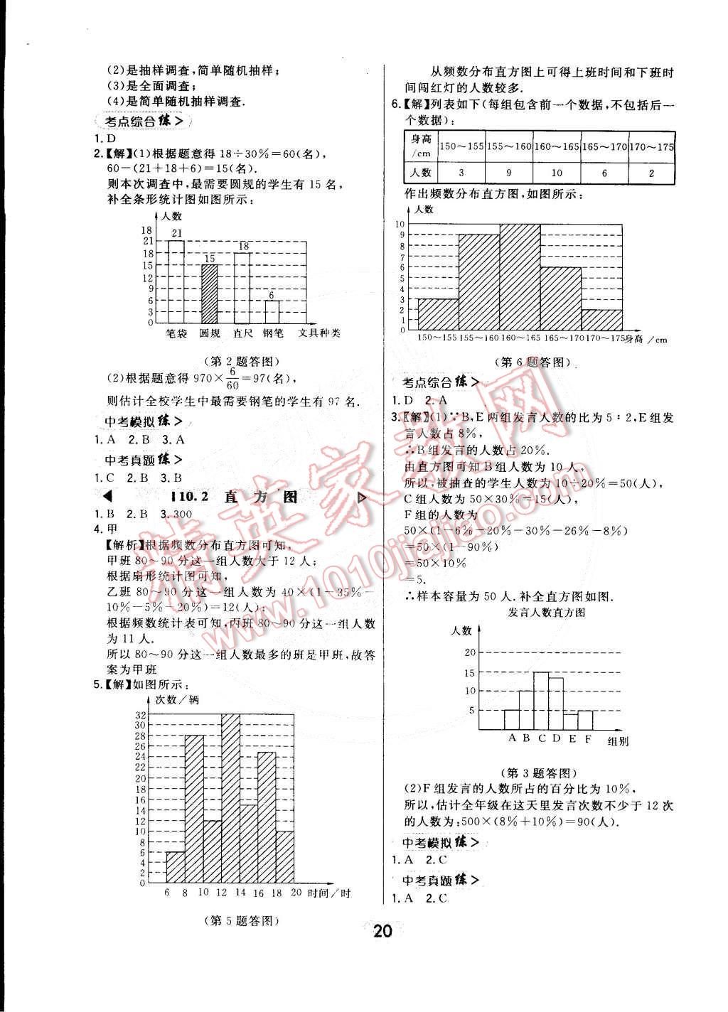 2015年北大绿卡七年级数学下册人教版 第20页