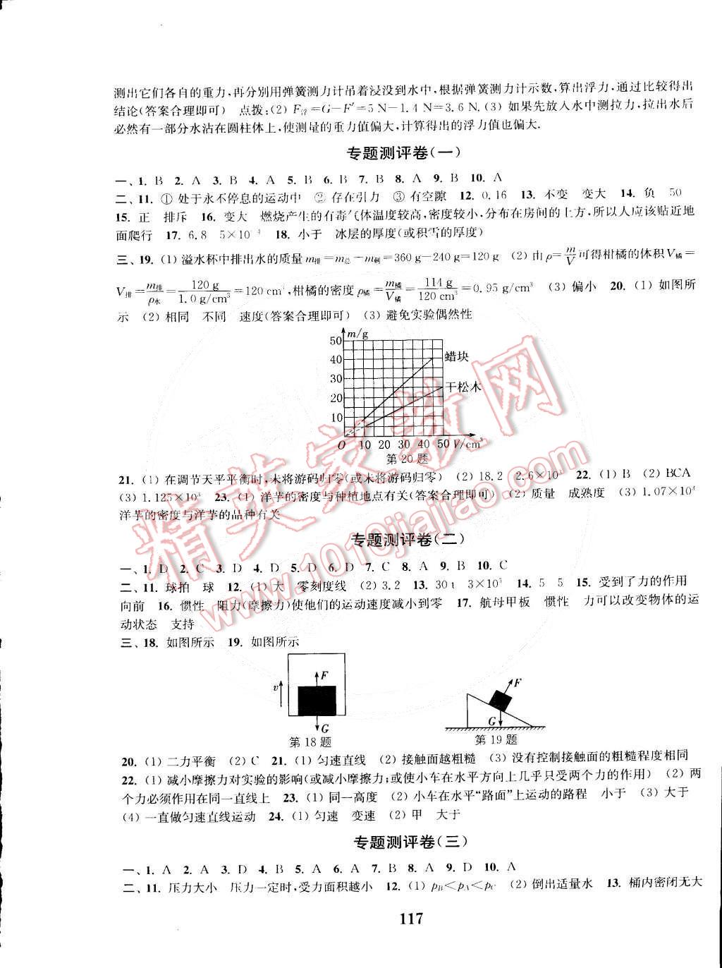 2015年通城學(xué)典初中全程測評卷八年級物理下冊蘇科版 第9頁