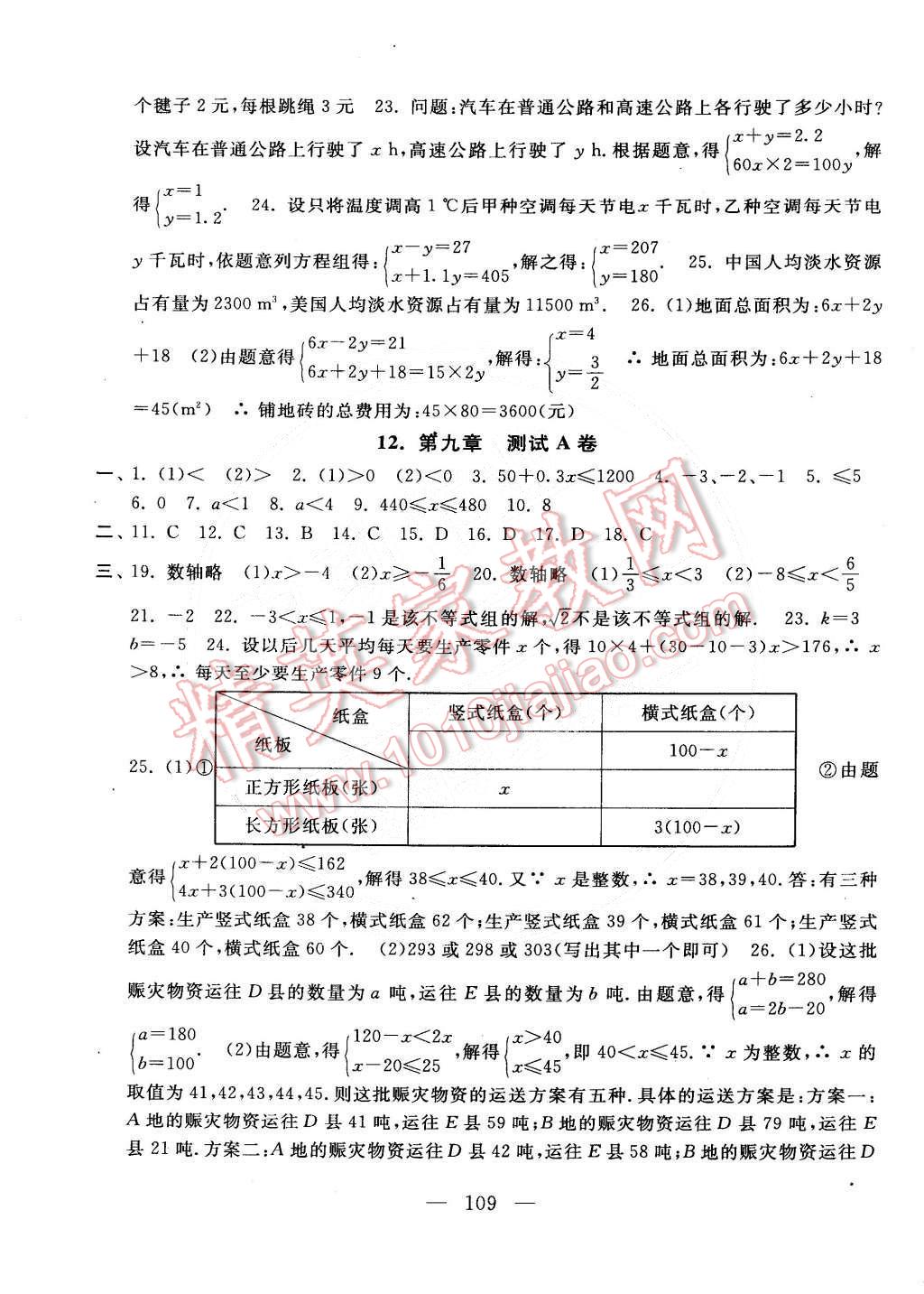 2015年启东黄冈大试卷七年级数学下册人教版 第5页