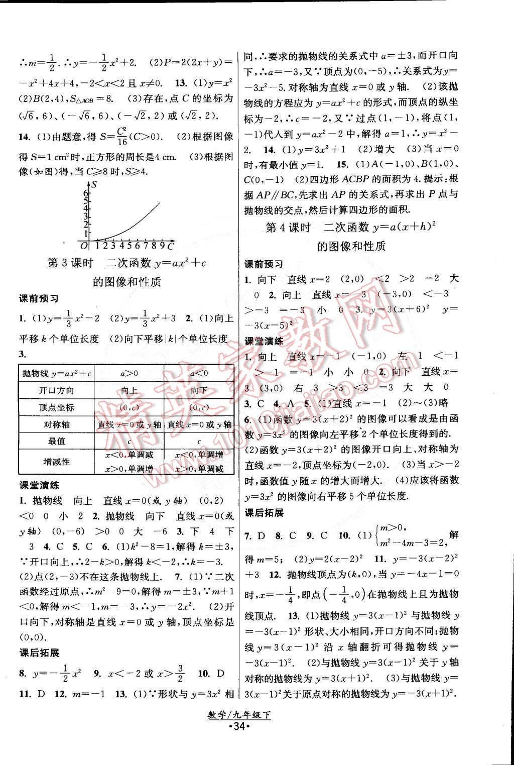 2015年課時提優(yōu)計劃作業(yè)本九年級數(shù)學(xué)下冊國標(biāo)蘇科版 第2頁