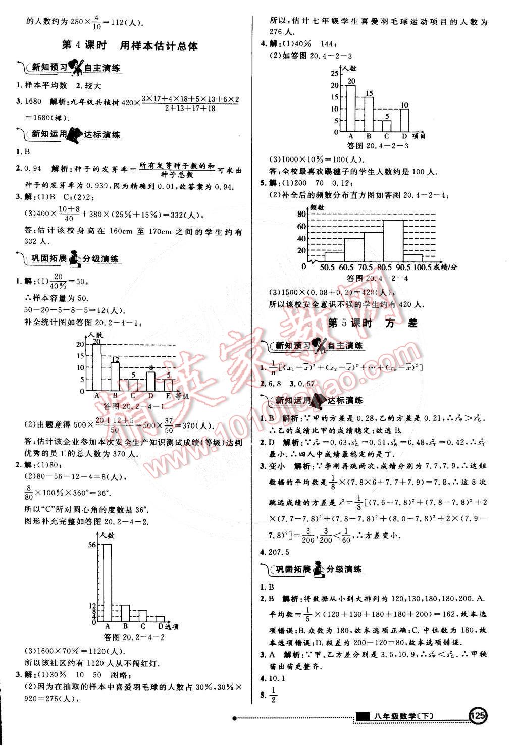 2015年練出好成績創(chuàng)新學(xué)習(xí)高效課時訓(xùn)練八年級數(shù)學(xué)下冊滬科版 第24頁