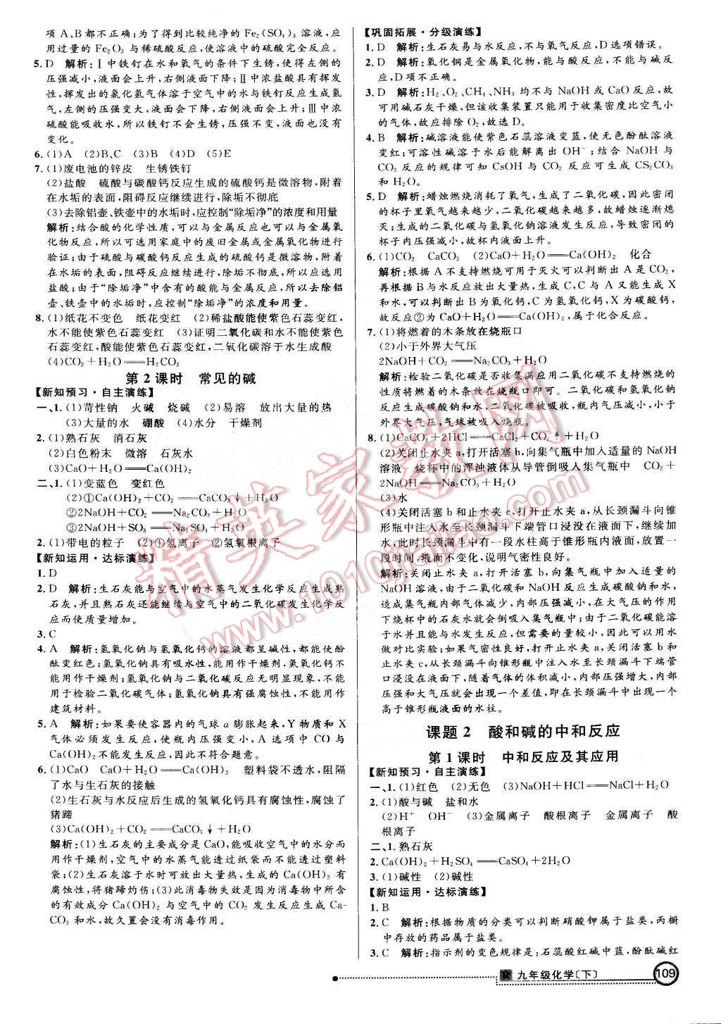 2015年練出好成績(jī)創(chuàng)新學(xué)習(xí)高效課時(shí)訓(xùn)練九年級(jí)化學(xué)下冊(cè)人教版 第8頁(yè)