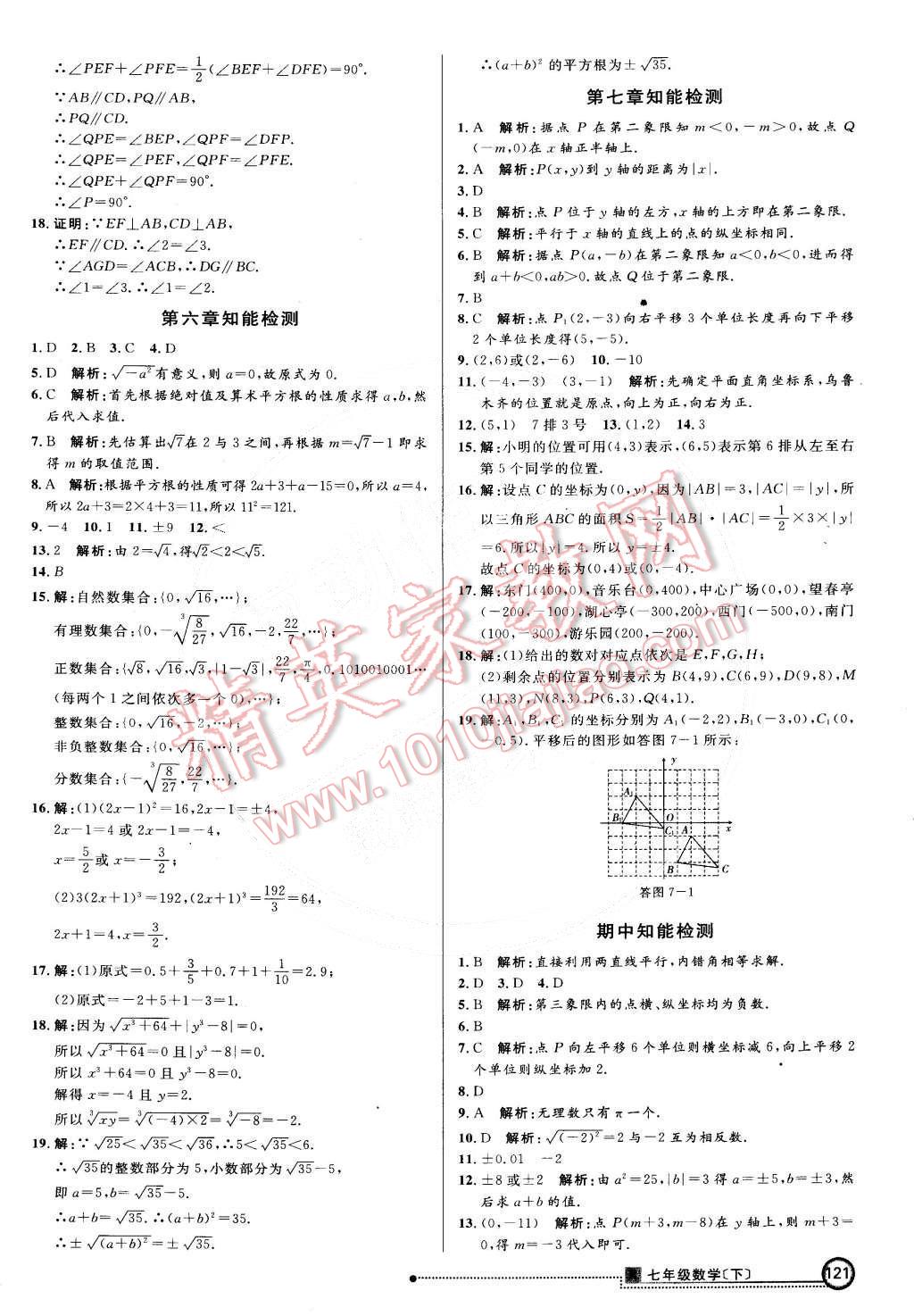 2015年練出好成績創(chuàng)新學(xué)習(xí)高效課時訓(xùn)練七年級數(shù)學(xué)下冊人教版 第20頁