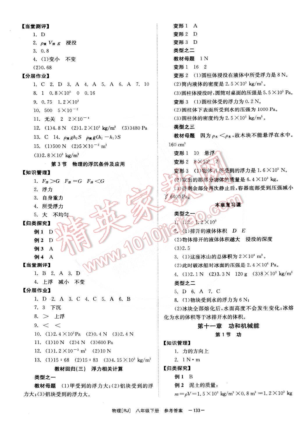 2015年全效學(xué)習(xí)八年級物理下冊人教版 第9頁