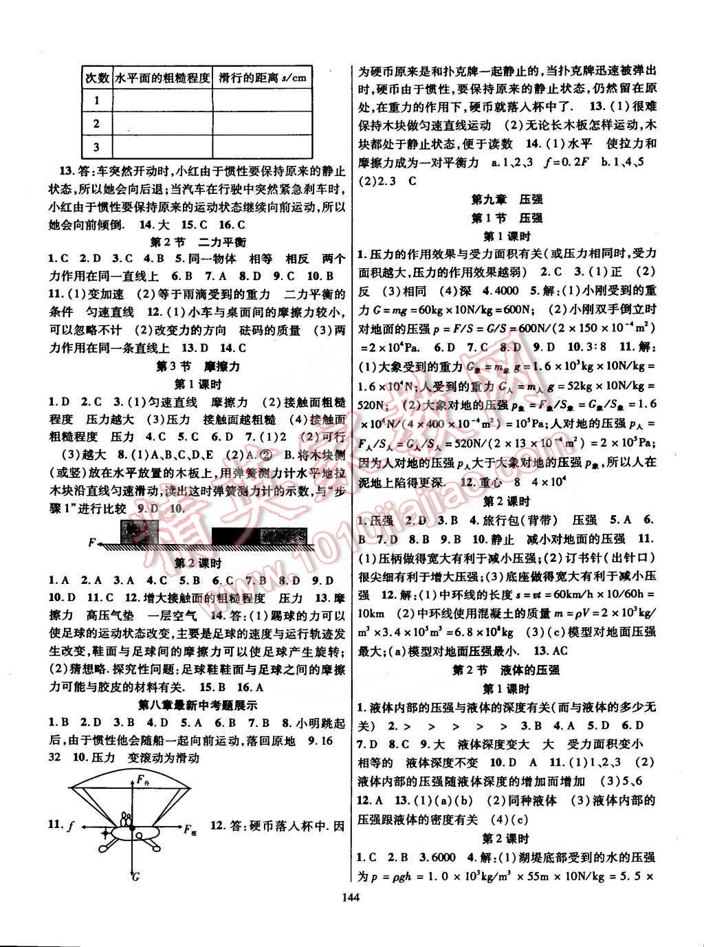 2015年課時掌控八年級物理下冊人教版 第2頁