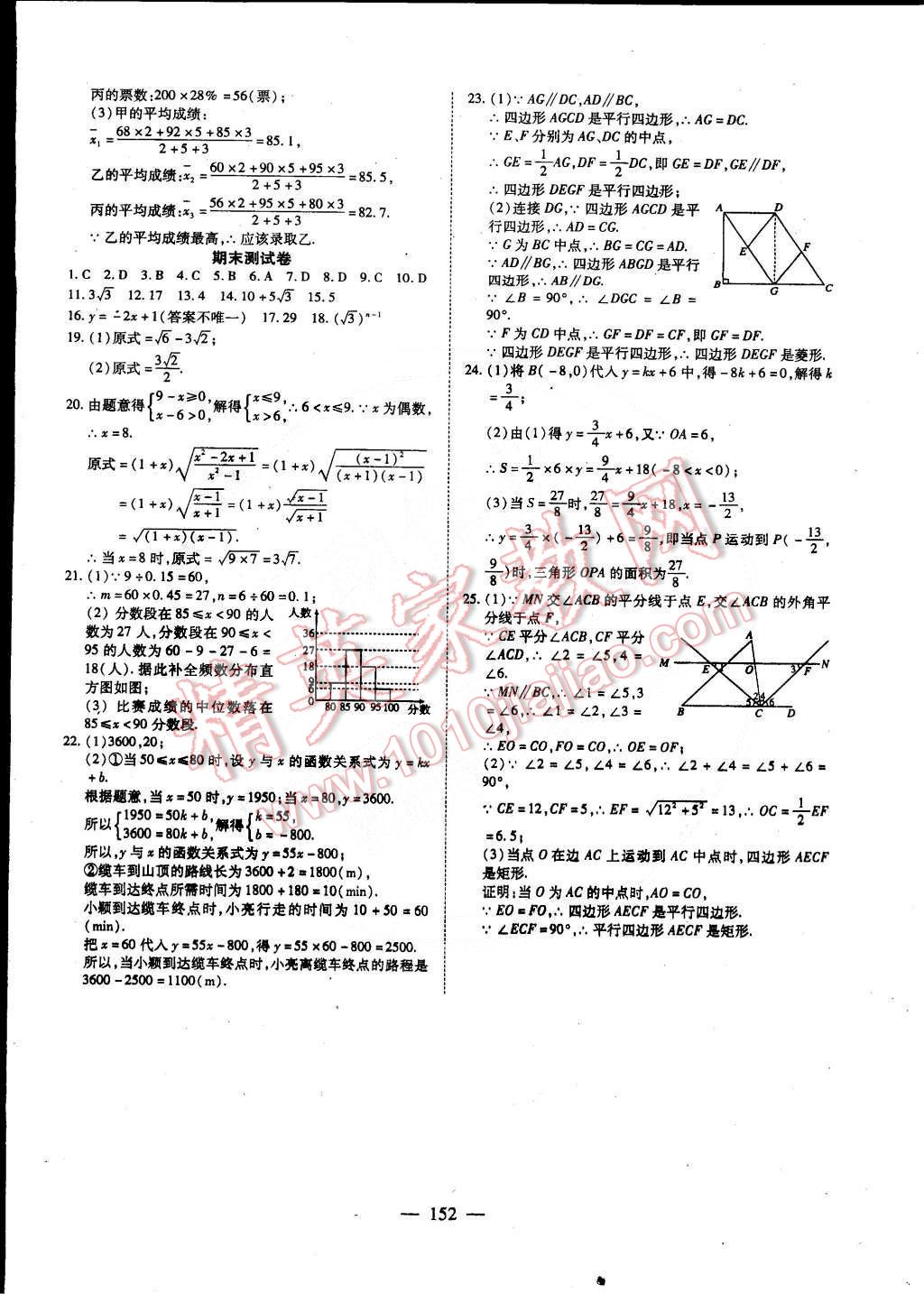 2015年有效课堂课时导学案八年级数学下册人教版 第28页