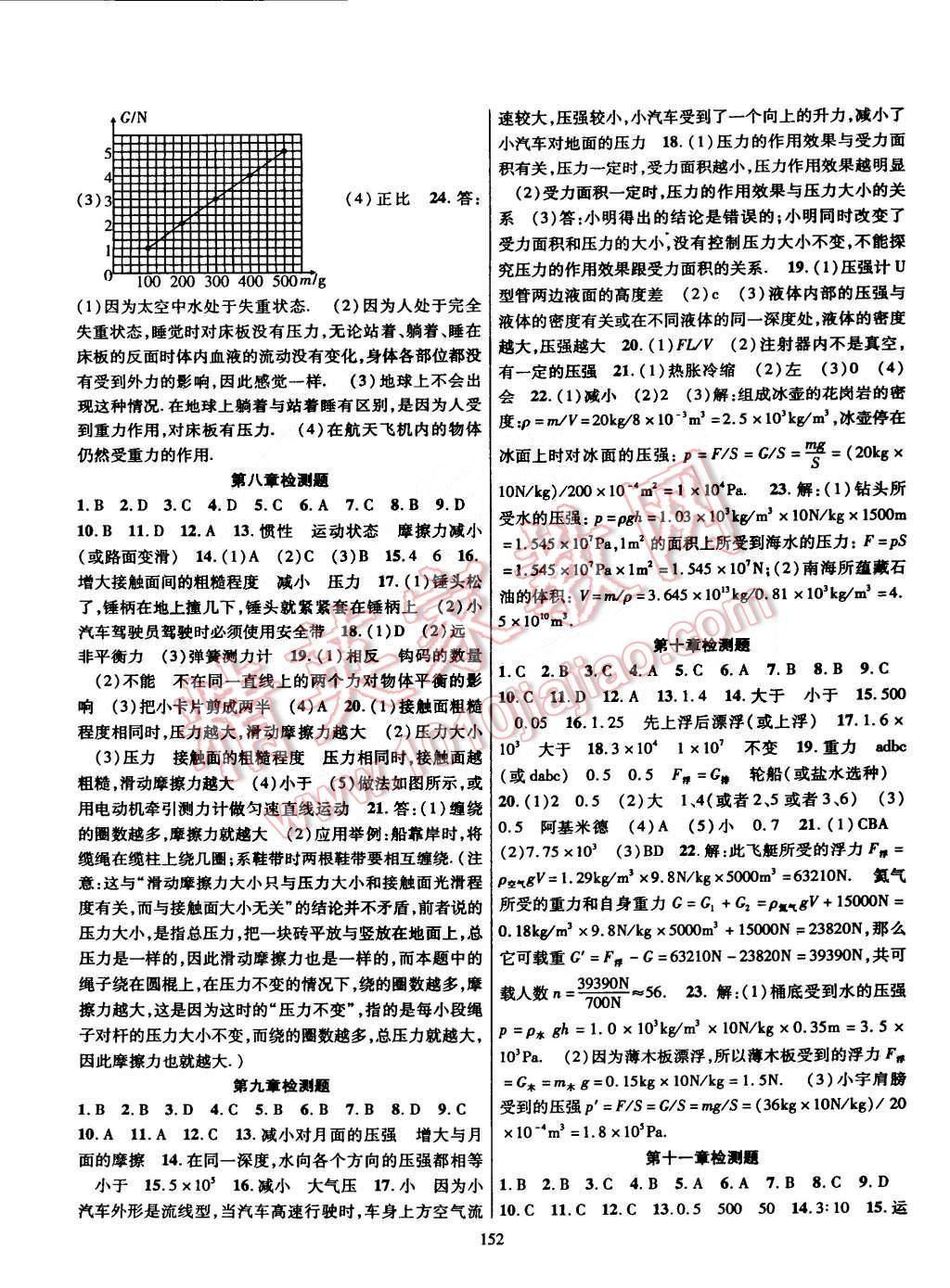 2015年課時掌控八年級物理下冊人教版 第10頁