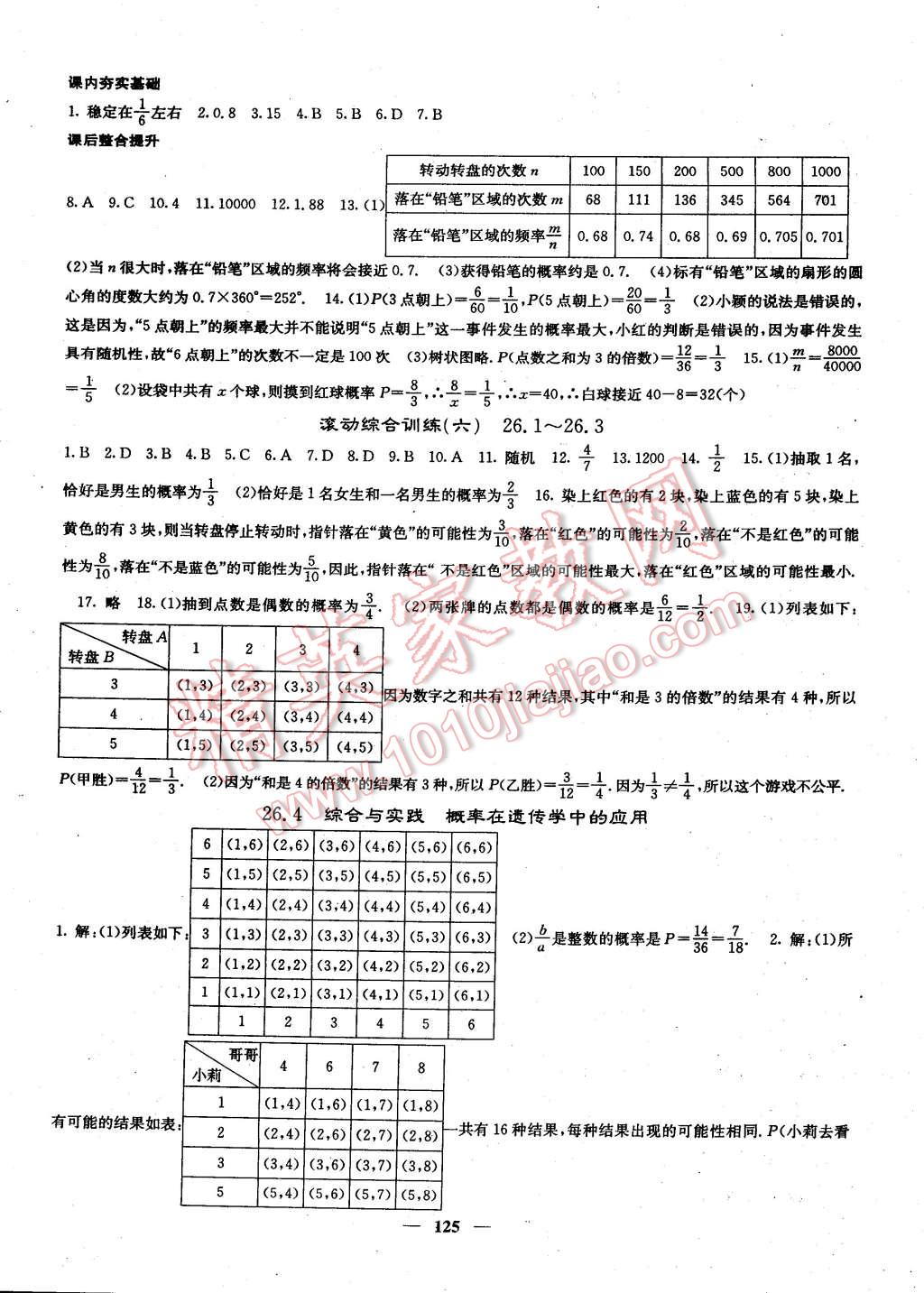 2015年課堂點睛九年級數(shù)學(xué)下冊滬科版 第18頁