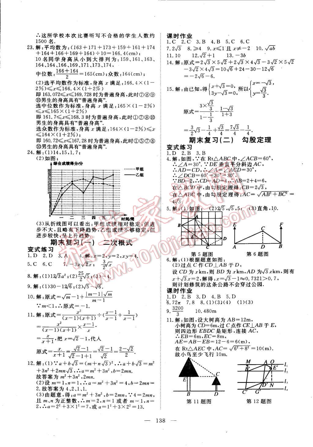 2015年351高效课堂导学案八年级数学下册 第18页