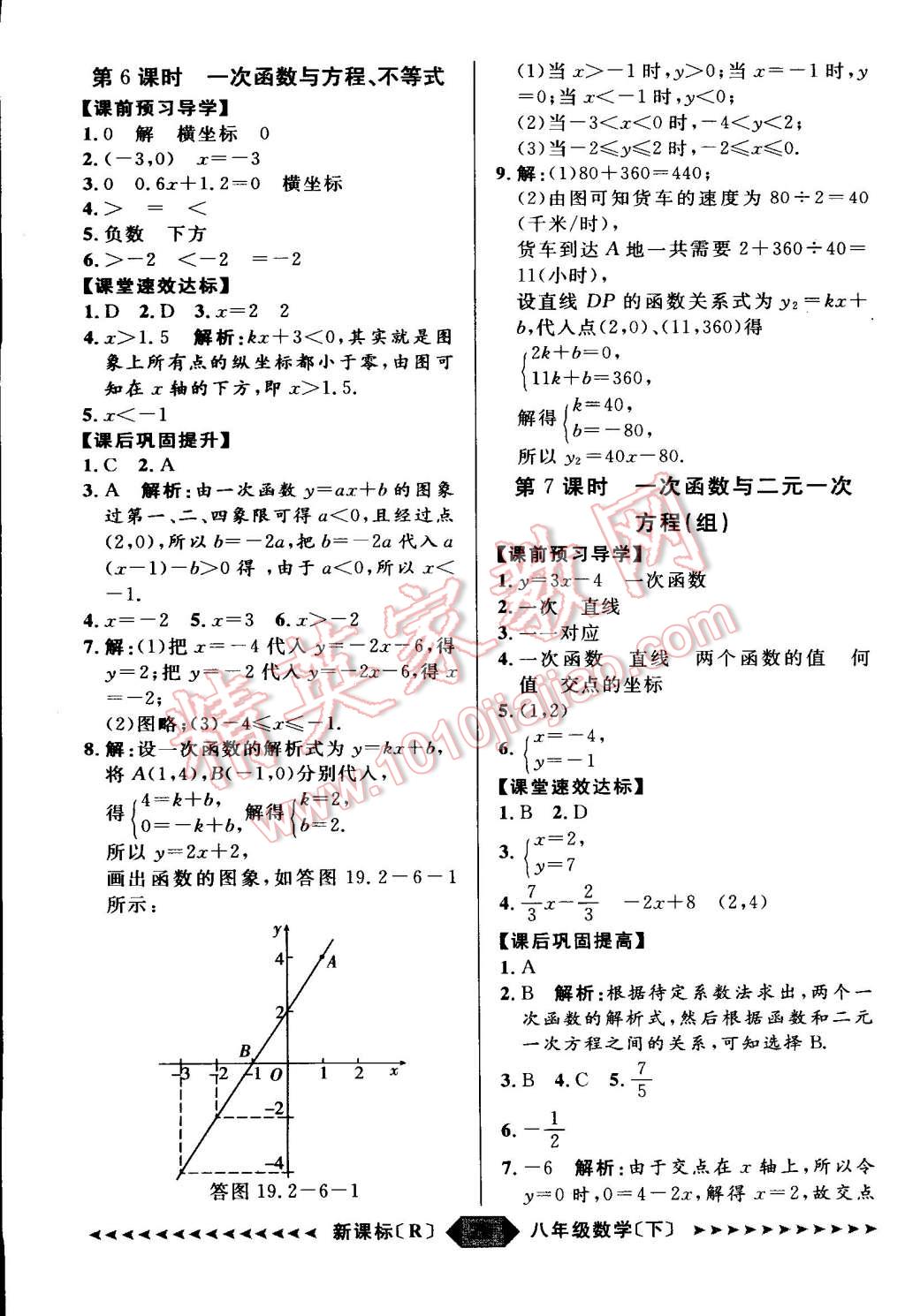 2015年家教版教辅阳光计划八年级数学下册人教版 第29页