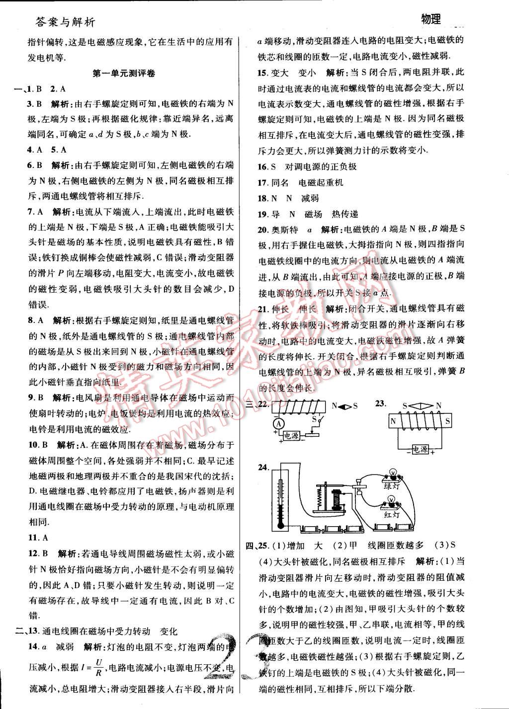 2015年一線調(diào)研學(xué)業(yè)測(cè)評(píng)九年級(jí)物理下冊(cè)滬科版 第23頁