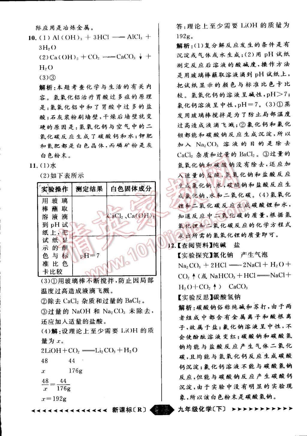 2015年家教版教輔陽光計劃九年級化學下冊人教版 第27頁