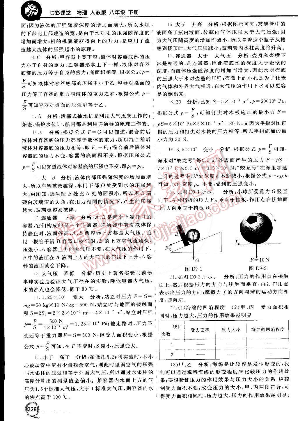 2015年初中一點(diǎn)通七彩課堂八年級物理下冊人教版 第13頁