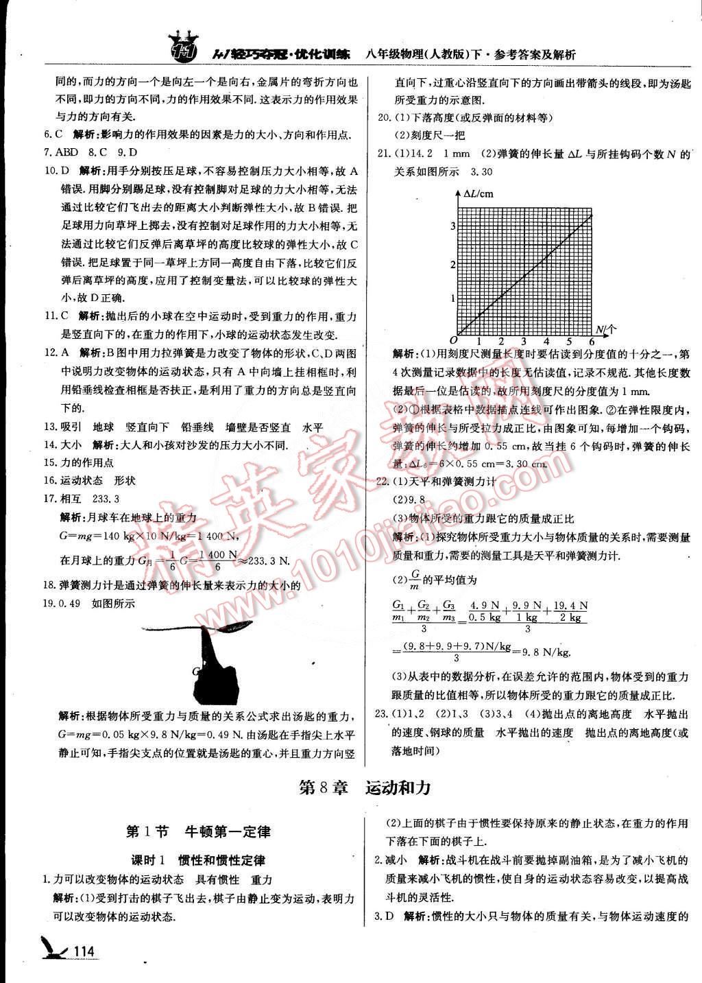 2015年1加1輕巧奪冠優(yōu)化訓(xùn)練八年級(jí)物理下冊(cè)人教版銀版 第3頁(yè)