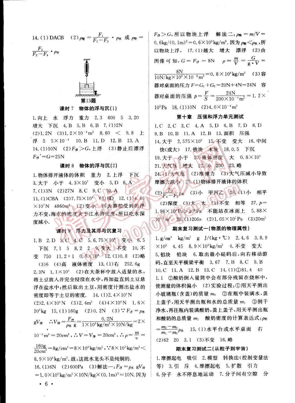 2015年高效精练八年级物理下册江苏版 第6页