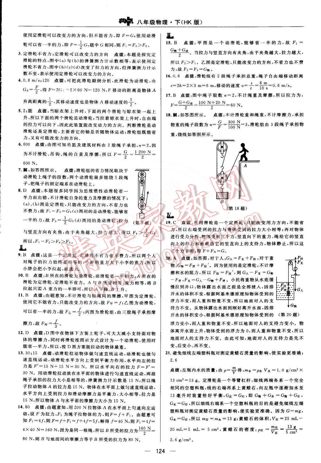 2015年综合应用创新题典中点八年级物理下册沪科版 第22页