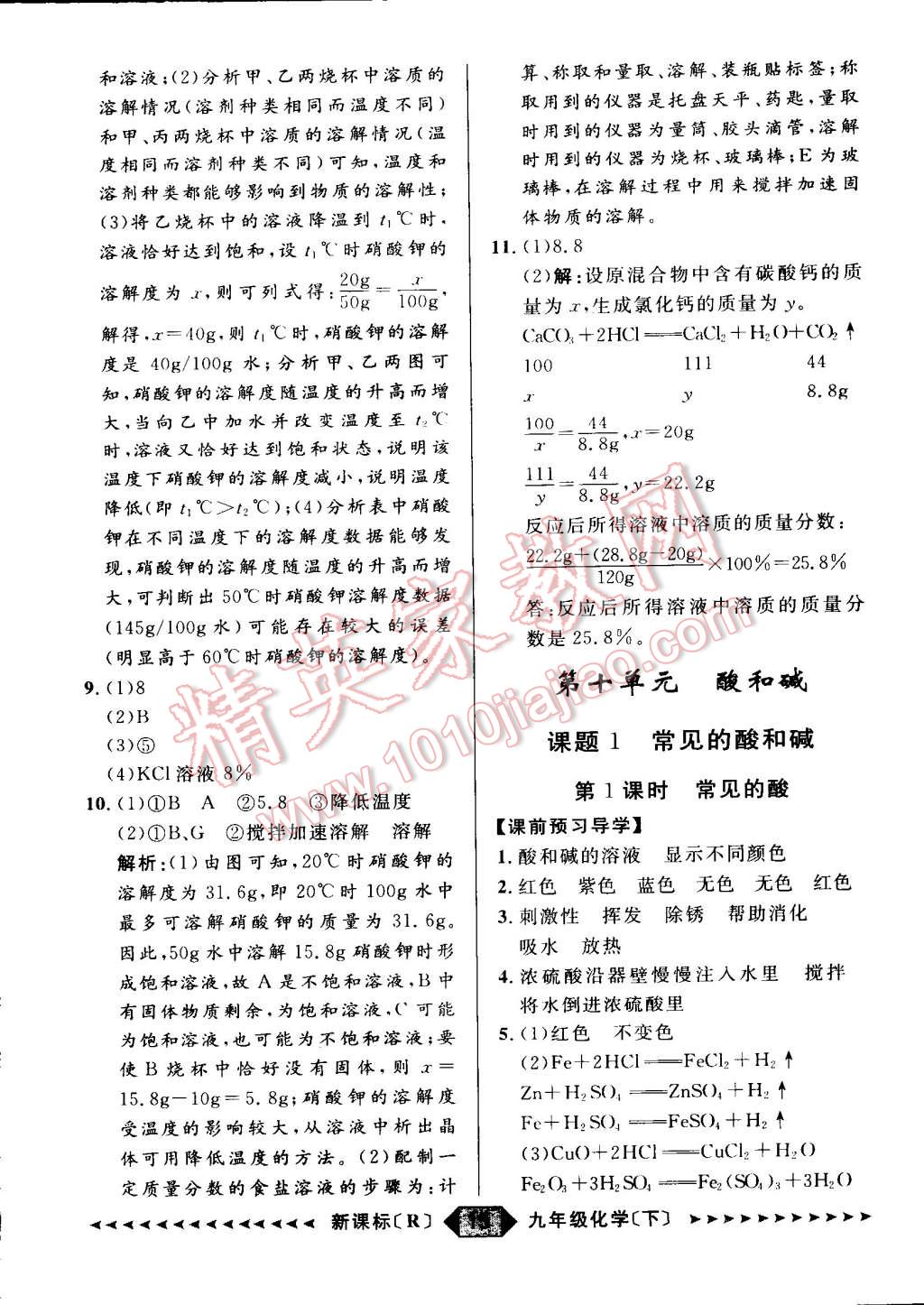 2015年家教版教輔陽(yáng)光計(jì)劃九年級(jí)化學(xué)下冊(cè)人教版 第15頁(yè)