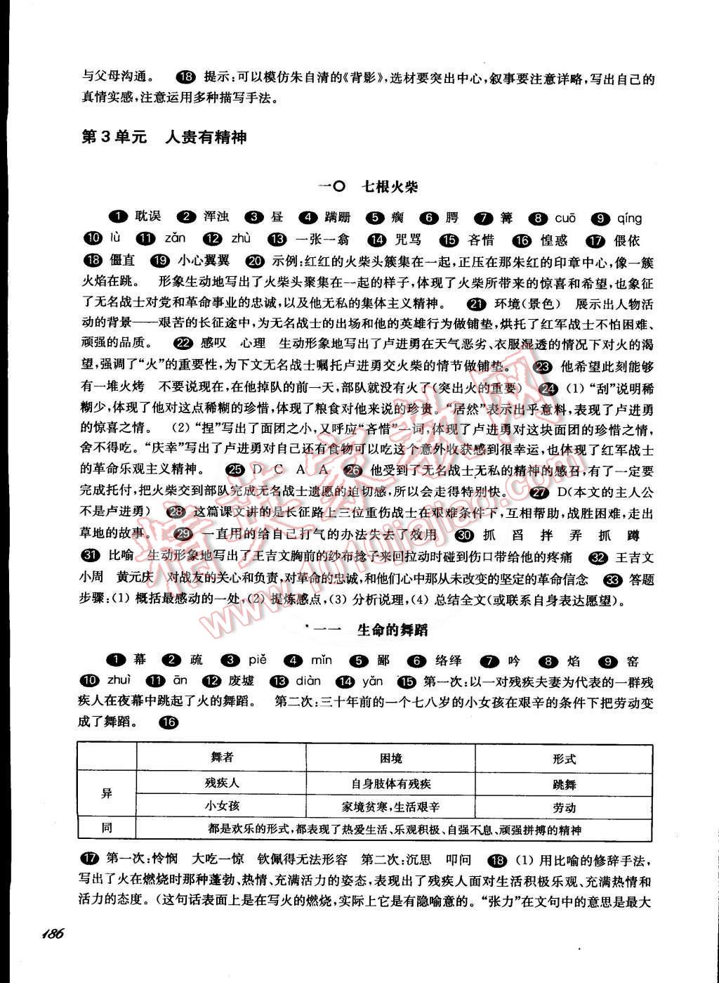 2015年一課一練七年級(jí)語文第二學(xué)期華東師大版 第6頁