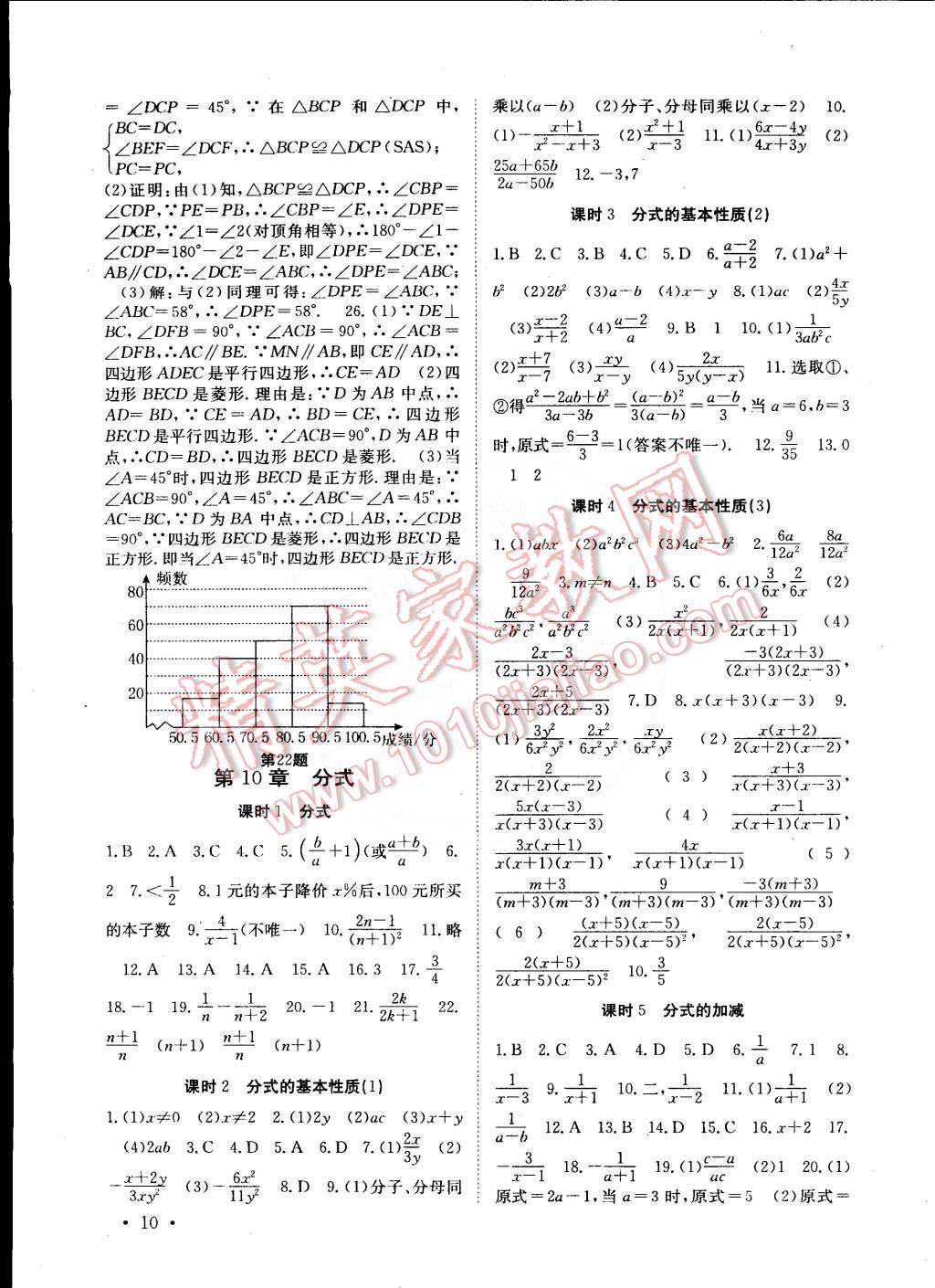 2015年高效精练八年级数学下册江苏版 第10页