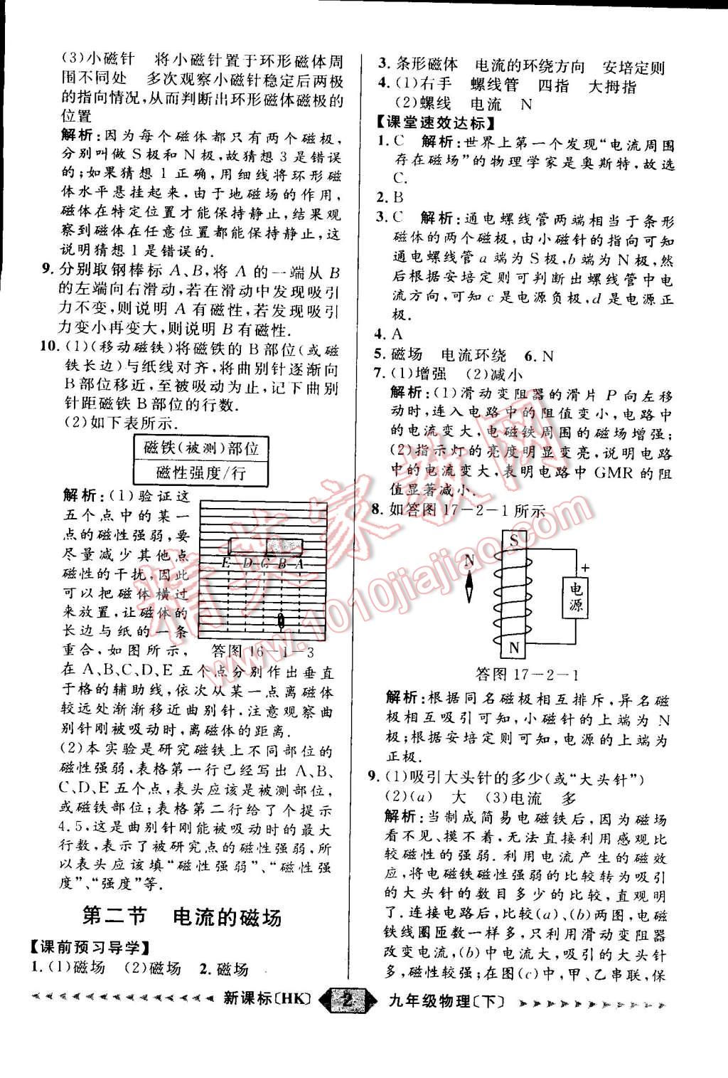 2015年家教版教輔陽(yáng)光計(jì)劃九年級(jí)物理下冊(cè)滬科版 第2頁(yè)