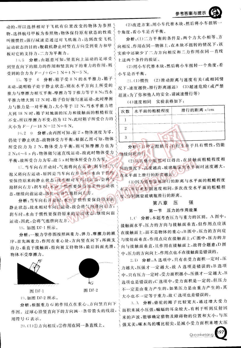 2015年初中一點通七彩課堂八年級物理下冊滬科版 第4頁