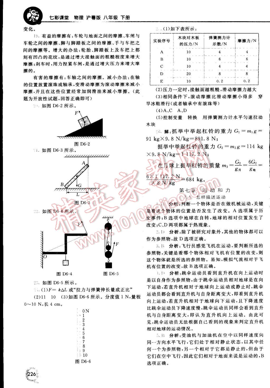 2015年初中一點通七彩課堂八年級物理下冊滬粵版 第6頁