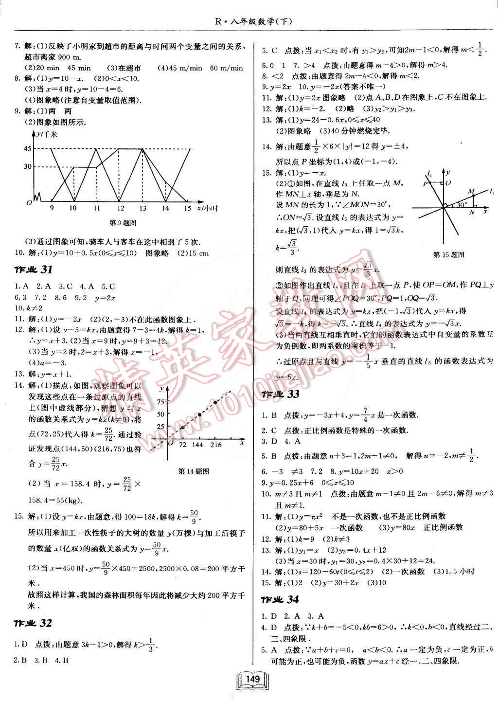 2015年啟東中學作業(yè)本八年級數學下冊人教版 第13頁