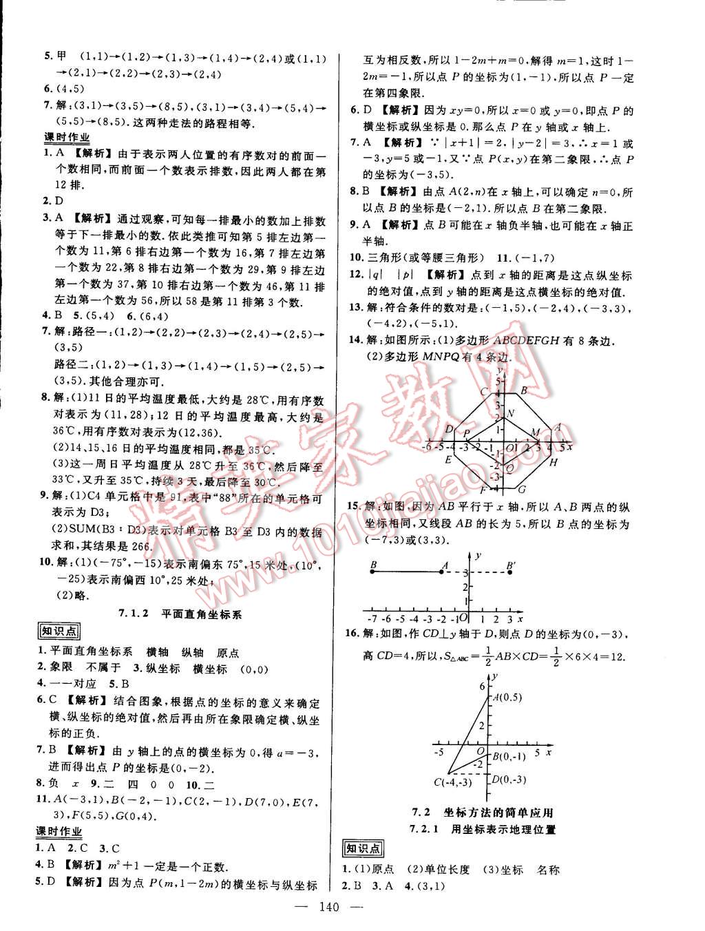 2015年黃岡創(chuàng)優(yōu)作業(yè)導學練七年級數(shù)學下冊人教版 第10頁