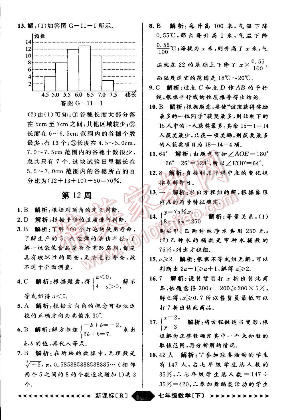 2015年家教版教輔陽(yáng)光計(jì)劃七年級(jí)數(shù)學(xué)下冊(cè)人教版 第22頁(yè)