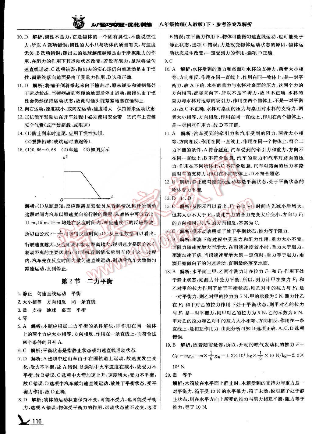 2015年1加1轻巧夺冠优化训练八年级物理下册人教版银版 第5页