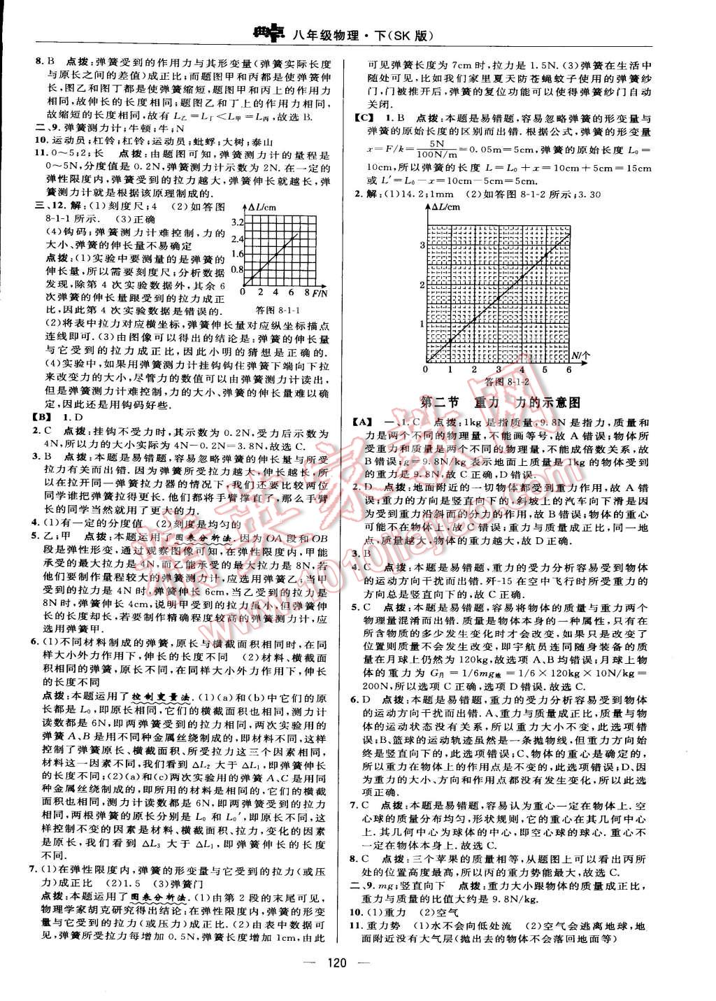 2015年综合应用创新题典中点八年级物理下册苏科版 第18页