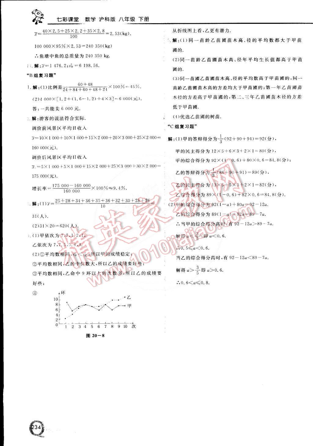 2015年初中一點(diǎn)通七彩課堂八年級(jí)數(shù)學(xué)下冊(cè)滬科版 第45頁(yè)