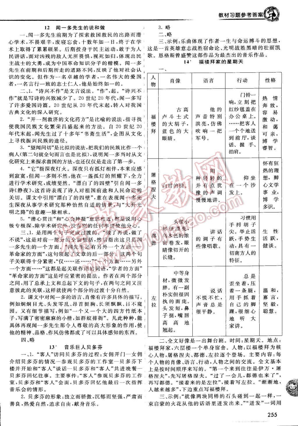 2015年初中一点通七彩课堂七年级语文下册人教版 第15页