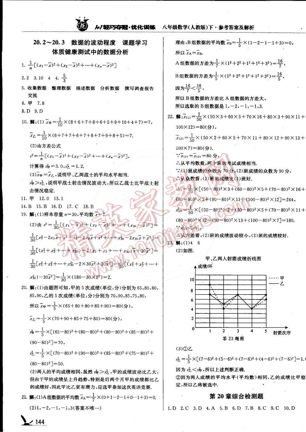 2015年1加1輕巧奪冠優(yōu)化訓(xùn)練八年級(jí)數(shù)學(xué)下冊(cè)人教版銀版 第25頁