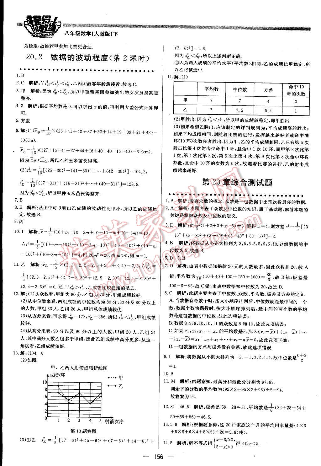 2015年提分教練八年級數(shù)學下冊人教版 第30頁