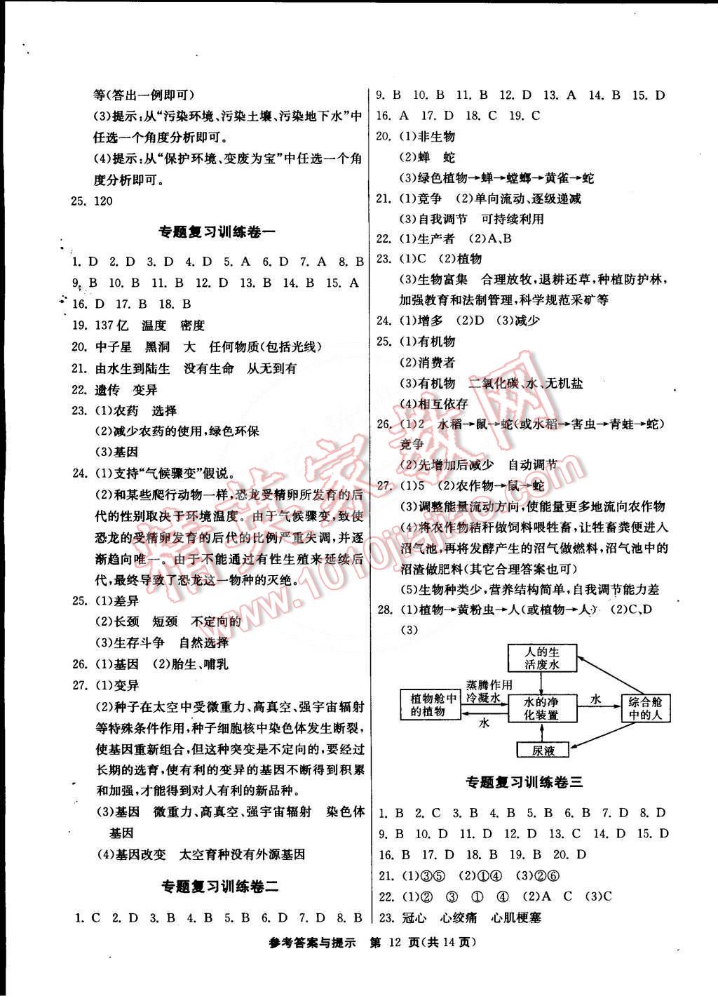 2015年課時訓(xùn)練九年級科學(xué)下冊浙教版 第12頁