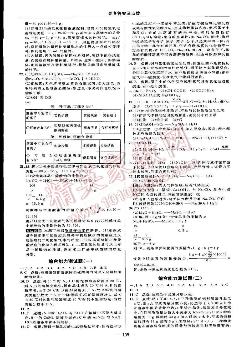 2015年綜合應(yīng)用創(chuàng)新題典中點九年級化學下冊滬教版 第3頁