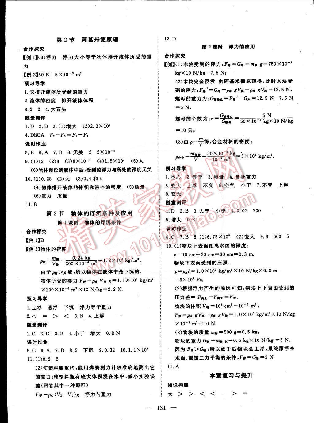 2015年探究在线高效课堂八年级物理下册 第8页