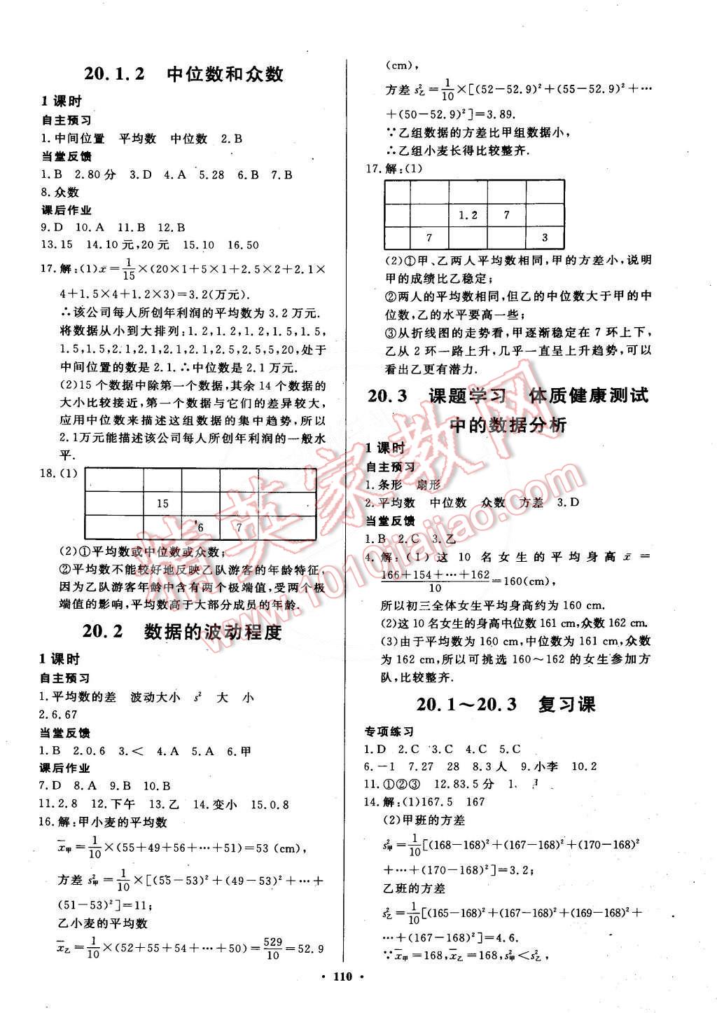 2015年名師三導(dǎo)學(xué)練考八年級數(shù)學(xué)下冊人教版 第14頁