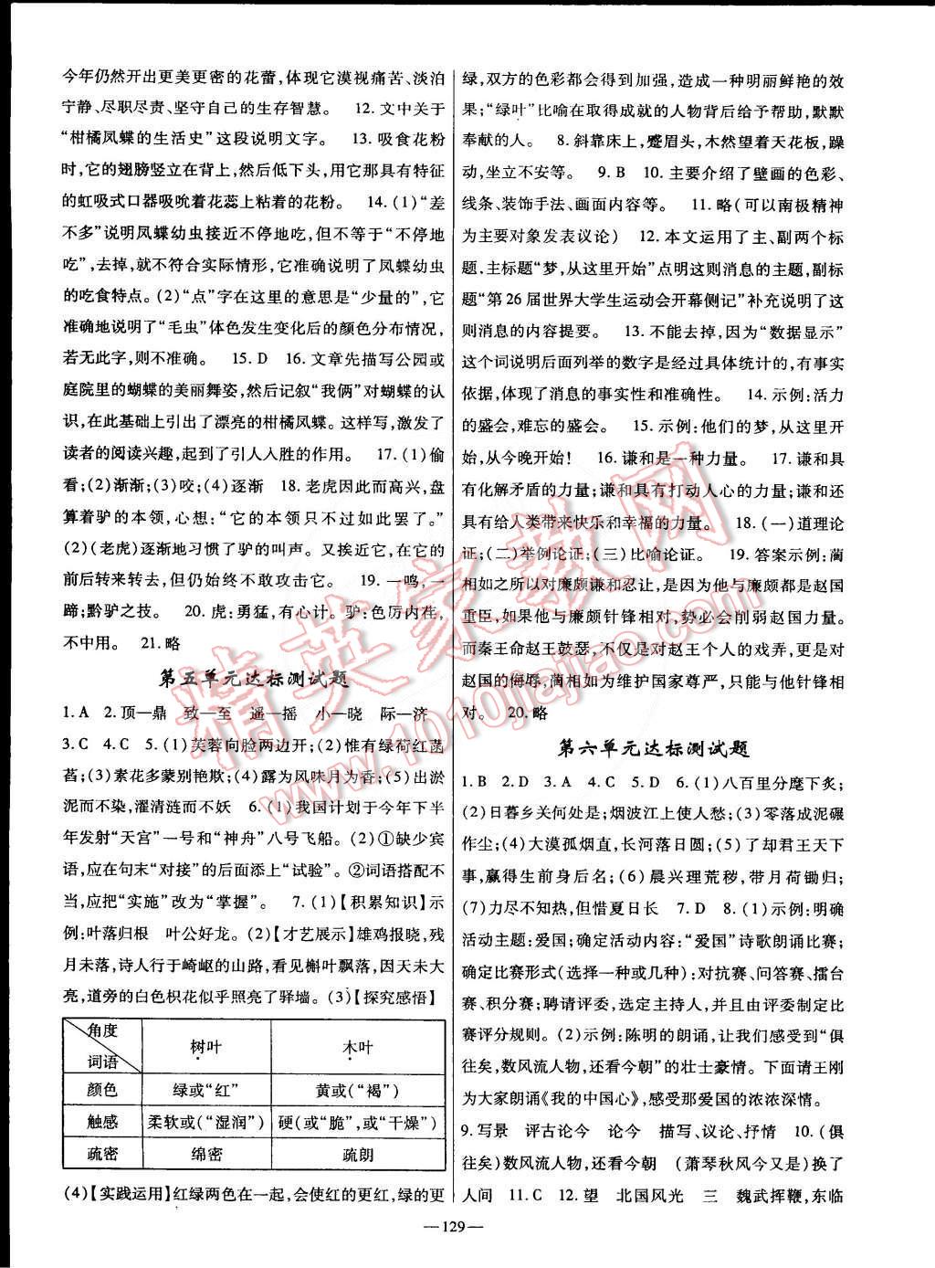 2015年高效學(xué)案金典課堂七年級語文下冊蘇教版 第15頁