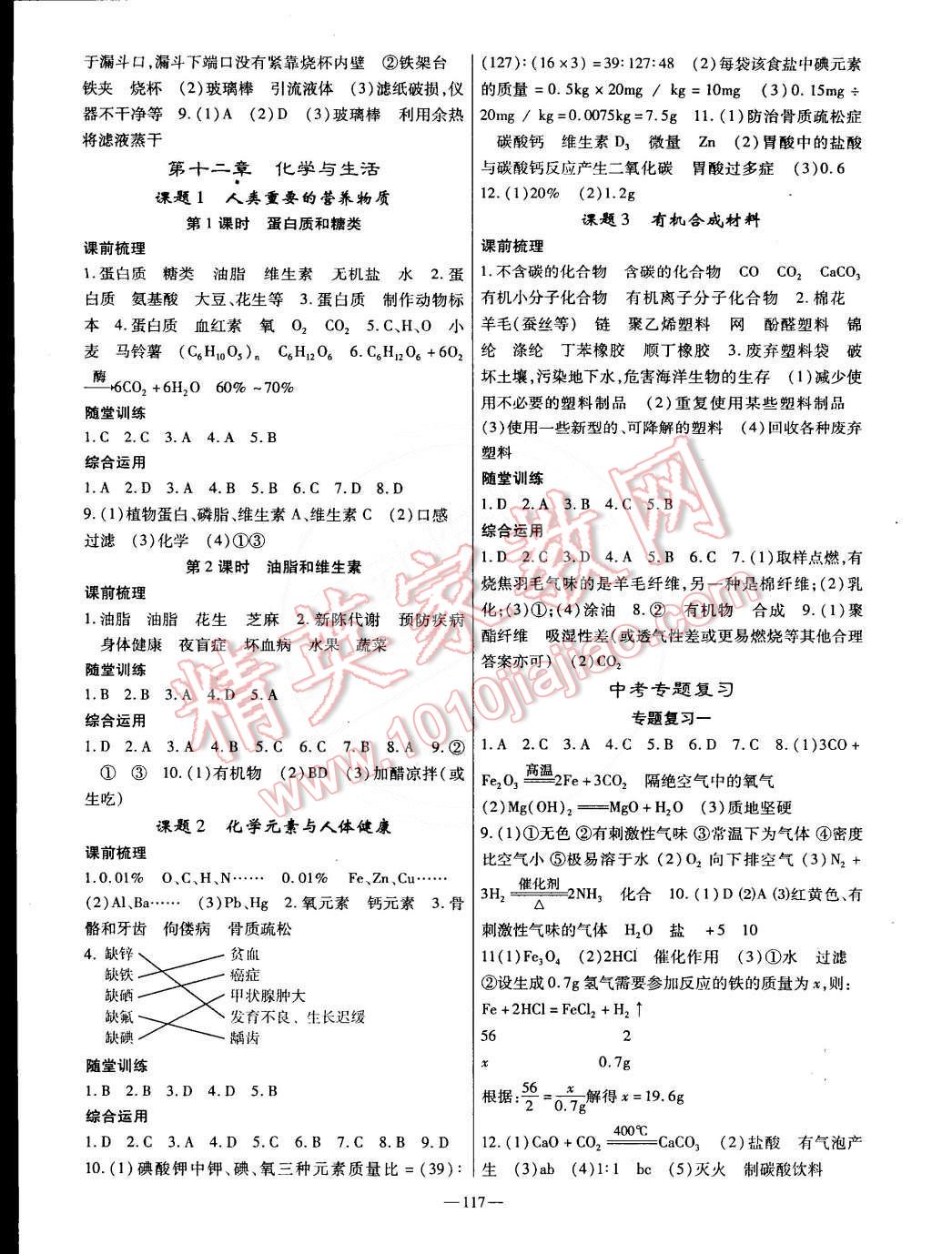 2015年高效學(xué)案金典課堂九年級(jí)化學(xué)下冊(cè) 第7頁(yè)