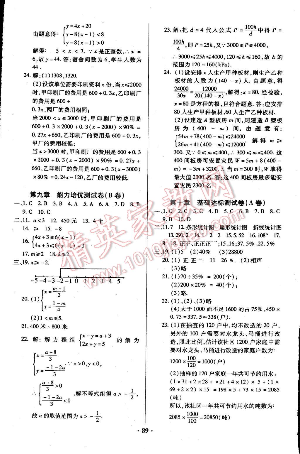 2015年优化夺标单元测试卷七年级数学下册人教版 第5页