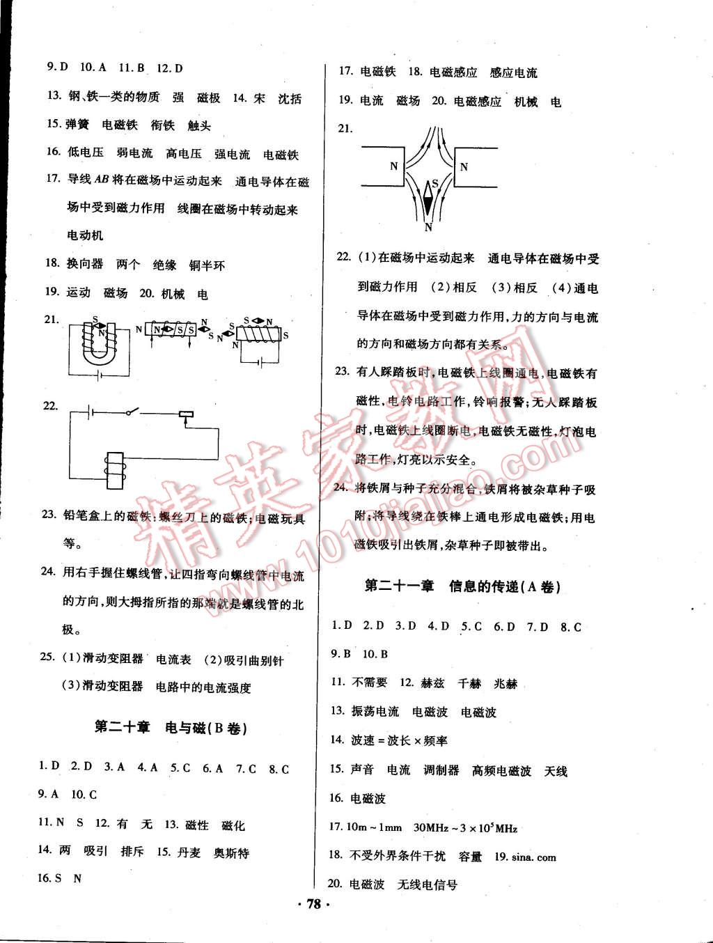 2015年优化夺标单元测试卷九年级物理下册人教版 第2页